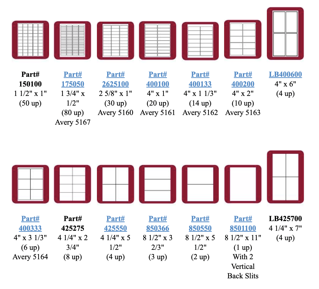 Laser Labels by the Sheet